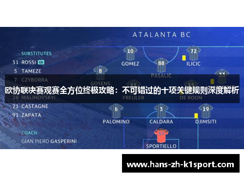 欧协联决赛观赛全方位终极攻略:不可错过的十项关键规则深度解析 欧协联决赛观赛全方位终极攻略:不可错过的十项关键规则深度解析