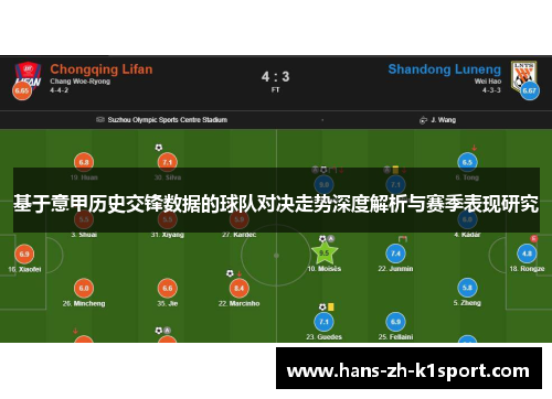 基于意甲历史交锋数据的球队对决走势深度解析与赛季表现研究 基于意甲历史交锋数据的球队对决走势深度解析与赛季表现研究